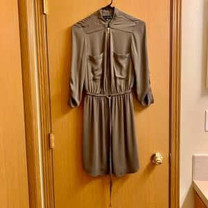 Olive green dress from Dynamite